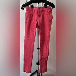 Vibrant Peach Skinny Stretchy Pants